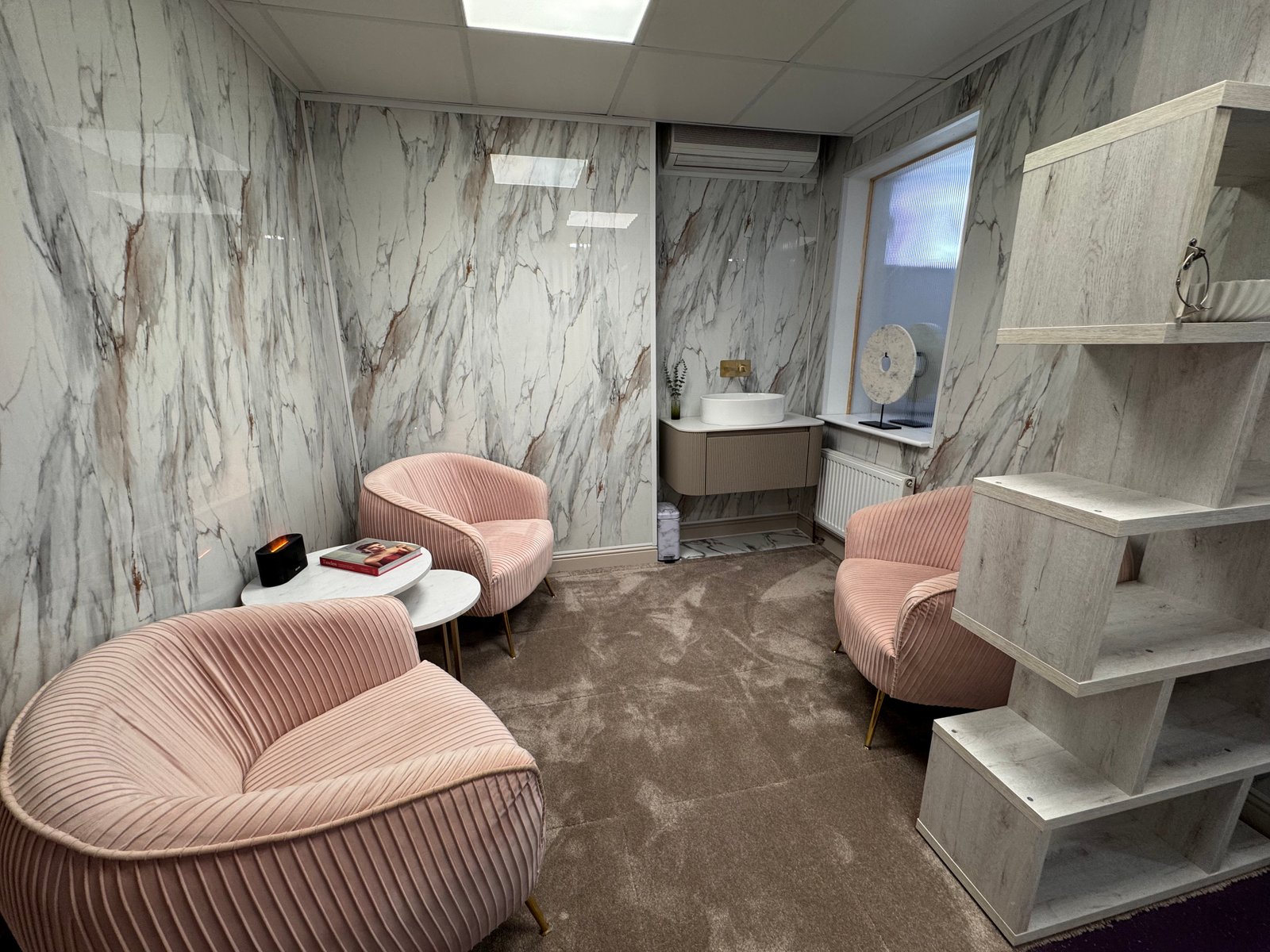 Skin treatment in progress at Clinic 103, Harpenden
